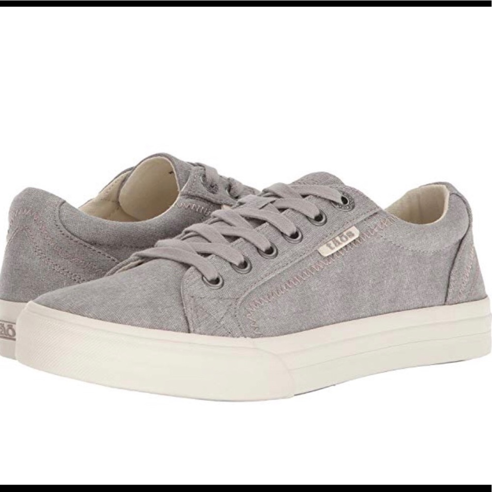 Taos Gray Wash Canvas Shoes